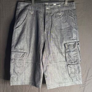 Rocawear Charcoal Denim Cargo Shorts